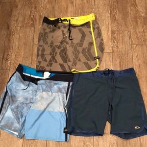 Oakley Swim-trunks Bundle. All size 32. Mens.